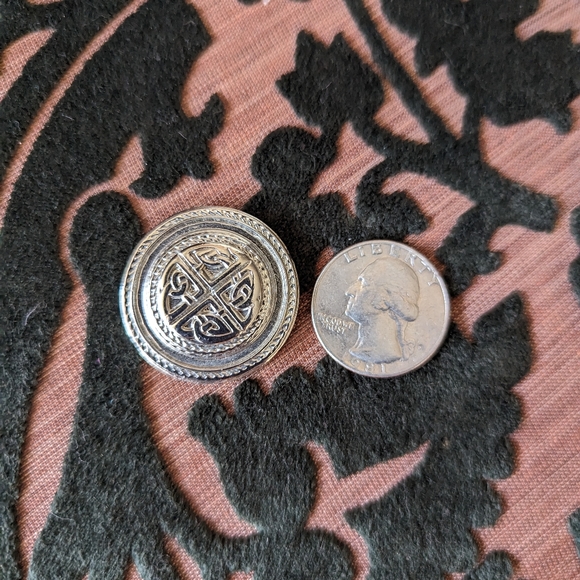 2PCS💥1980-1992💥💯GIVENCHY NECKLACE AND VINTAGE LOGO DISC EARRINGS - Picture 8 of 11